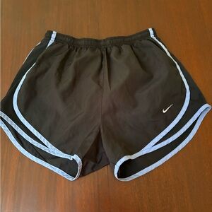 Nike Women's Black and Blue Athletic Shorts